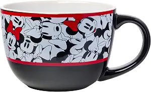 Silver Buffalo Disney Minnie Mouse Polka, Ceramic Soup Mug, 24oz