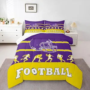 Erosebridal American Football Comforter,Football Bedding Set Kids Twin