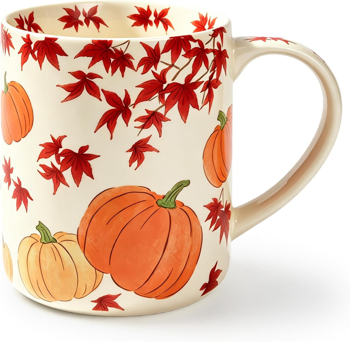 18 oz Large Ceramic Coffee Mug, Porcelain Tea Cup with Big Handle