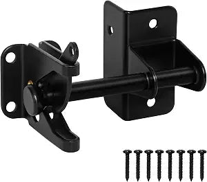 Self Locking Gate Latch for Wooden Fence, Automatic Gravity Latch