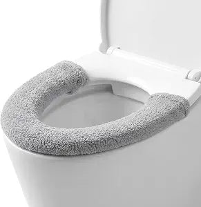 Toilet Seat Cover Warmer Thicker Soft Toilet Seat Cushion with Snaps
