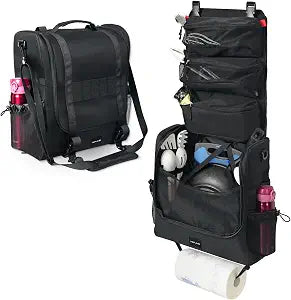 Camp Kitchen Organizer with Hanging Storage & Paper Towel Holder