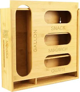 LOPASA Baggie Organizer for Drawer Compatible with Ziplock Bags