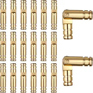 20Pcs Brass Hinge Hidden Invisible Hinges 20x4mm Hidden Hinge for Jewelry Box Cabinet Door Hinges Small Woodworking Projects