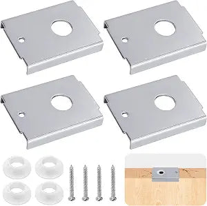 4 Pcs Bi-fold Door Repair Bracket, Stainless Steel Bifold Door Repair Kit