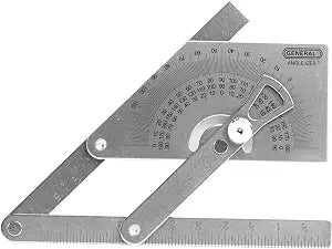 General Tools Protractor Angle Finder Stainless Steel Woodworking 0-180
