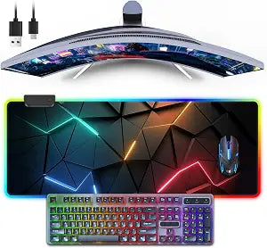 RGB Mouse Pad, Gaming Mousepad with 13 LED Light Modes