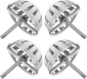 OSALADI 4Pcs Urinal Funnel Covers Commercial Urinal Parts for Men Restrooms Bathroom Drain Accessories Anti-Odor Anti-Clog Stainless Steel Strainer Stoppers 2.95X2.36X2.36In