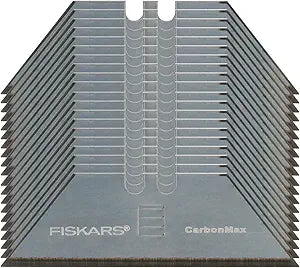 Fiskars Pro CarbonMax 3/4" Utility Knife Replacement Blades, 20-Pack