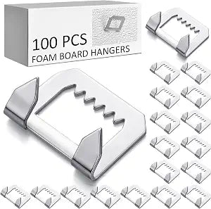 Morningro 100 Pcs Foam Board Hangers Holds 1lbs Sawtooth Foam Hangers