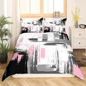 Feelyou Abstract Art Duvet Cover Set Queen Size Kids Boys Lightweight
