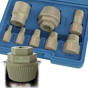 1.5'' Tub Drain Extractor,8PCS Pipe Nipple Extractor Set with 1-inch Socket