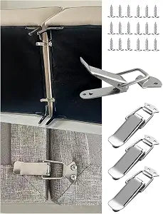 Fizzest Sofa Connectors to Make Sectional StayKeep Sectional Couch TogetherModular ClampsSectional Couch Hooks Clips Bracket to Hold in PlaceFurniture Connectors (1 Box of 4 Pieces)