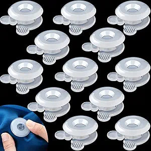 Jetec 12 Pcs Duvet Comforter Clips Plastic Grippers Button Clips Non Slip