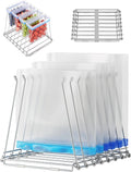 NiHome 2-in-1 Bag Drying Rack & Holder for Ziplock Bag, Foldable
