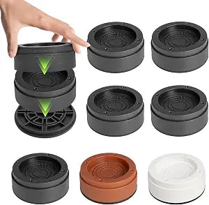 1 Inch Heavy Duty Furniture Risers, Round Bed Risers, Black 4 Pack