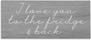 Funny Kitchen Love Heart Phrase, 10 x 24 Inch Canvas Wall Art