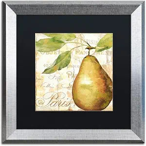 Trademark Fine Art ALI4455-S1616BMF "Cafe d?Or VI" Framed Original Artwork, 16x16"