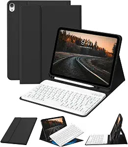 for iPad (A16) 11th/10th Generation Case with Keyboard, Black