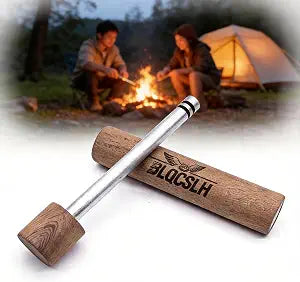 Sapele Wood Fire Piston-Fast Fire Efficiency-Outdoor Emergency Compressed Ignition Fire Starting Tool for Hiking Exploring Campers/Survival/Preppers Scientific Lesson