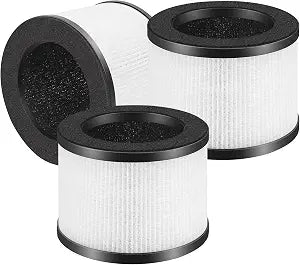 3 Pack TZ-K1 Replacement Filters Compatible with ToLife TZ-K1 and with FreAire & AROEVE MK01 MK06 MG01JH, 3-Stage Filtration H13 True HEPA Filters