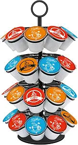 36-Capacity Coffee Pod Carousel Holder for K-Cup Pods