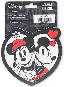 Disney Mickey and Minnie Heart Adhesive Vinyl Decal