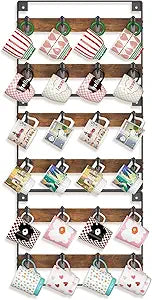 EsLuker.ly Mug Holder Hanger Cup Display Rack Wall Mounted, 3 Pack