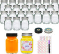 25 Pack 2 oz Glass Mason Jars with Lids,Mini Mason Jars