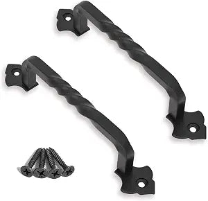 OVOV 2 Pack Barn Door Pull Handle Hardware for Garden Gate 6inch