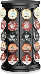 CEHNCEH K Cup Holder, Coffee Pods Holder with 40 K-Cup Pods (Black)