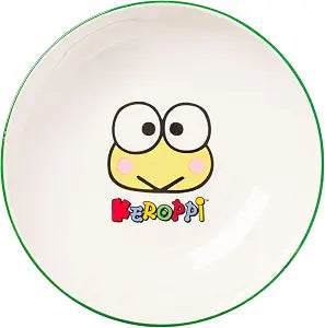 Silver Buffalo Sanrio Hello Kitty Keroppi Popcorn, Ceramic Pasta Bowl, 9in