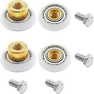 4Pcs Shower Door Roller Runners, 3/4 Inch, 19mm x 5mm