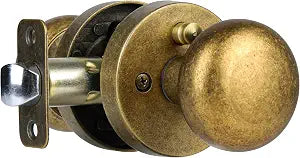 Antique Brass Bronze Privacy Door Knobs Interior, Zinc Alloy