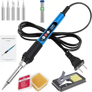 Soldering Iron Kit,90W Digital Soldering Gun kits with Ceramic Heater