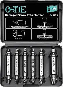 Damaged Screw Extractor Set & Stripped Screw Extractor Kit