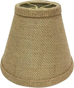 Royal Designs, Inc. CS-999-6BL Hardback Empire Chandelier Shade with Trim, 3 x 6 x 5, Burlap