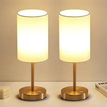KDG Gold Cordless Table lamp, Portable Bedside 4000mAh LED Desk Lamp