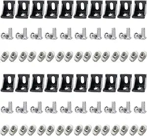 20 Sets 4040 Aluminum Extrusion Accessories Hardware T Slot Bracket