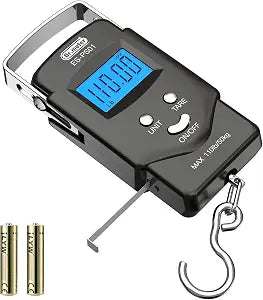 Dr.meter Fish Scale, 110 lb Digital Luggage Scale with Tape