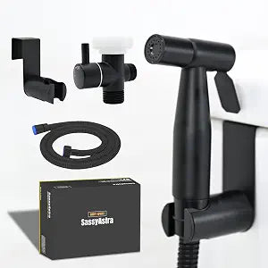 Handheld Bidet Sprayer, Bidet Attachment for Toilet, Matte Black