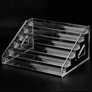 SUTOKAKA 6-Tier Clear Acrylic Nail Polish Organizer Stand
