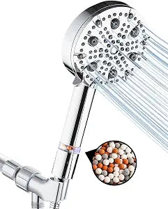 Original StoneStream 9 Spray Mode Chrome Showerhead-Experience Luxury Showers | 9 Unique Water Flows for Ultimate Relaxation | Easy Installation | Modern Design