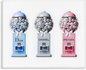 Fashion Brand Gumballs Glam, 16 x 20 Inch Canvas Wall Art