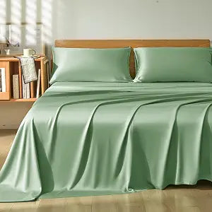 Homiest Sage Green Full Sheet Set 4pcs 100% Rayon Derived from Bamboo
