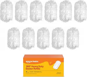 Amazon Basics 360 Heavy Duty Duster Refills, Picks up and Traps 2X More Allergens, 11 Count, Pack of 1