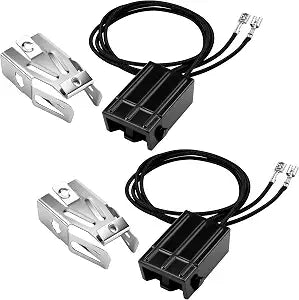WB2X8228 Range Element Receptacles and Wire Kit Fit for G-E Hot-point Ken-more Electric Ranges Stove Parts, Replaces AP2013499, PS242972 Range Receptacle - 2 Pack by Fetechmate