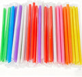 300 Individually Wrapped Boba Straws 0.43" x 9.5" Jumbo Disposable Plastic Straws for Smoothies, Milkshakes & Bubble Tea-Large Thick Straws, Plastic Straws Disposable, Boba Straws Disposable.