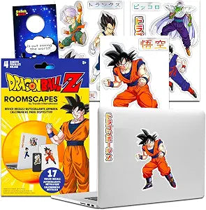 Dragon Ball Z Decals for Car Variety Pack - Bundle with 17 Assorted Dragon Ball Decals for Laptops, Cell Phones, Water Bottles, More | Dragon Ball Z Decals