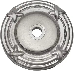 10 Pack - Cosmas 9468SN Satin Nickel Cabinet Hardware Knob Backplate/Back Plate